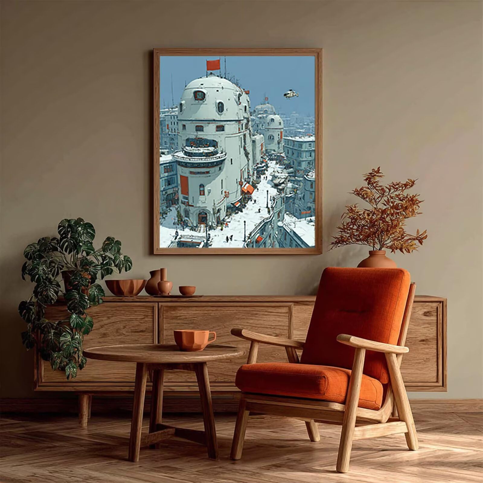 Architektura malowania diamentowego, DIY diamentowe malowanie dla dorosłych śnieg scena, 5D DIY Dorośli rysunki z diamentami, zestawy do samodzielnego haftu krzyżykowego diamenty, prezent, 90x120cm 0