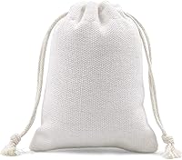 Vista 8 de SumDirect 20 bolsas de muselina de algodón, bolsas de regalo ligeras blancas transpirables con cordón, bolsas de almacenamiento reutilizables