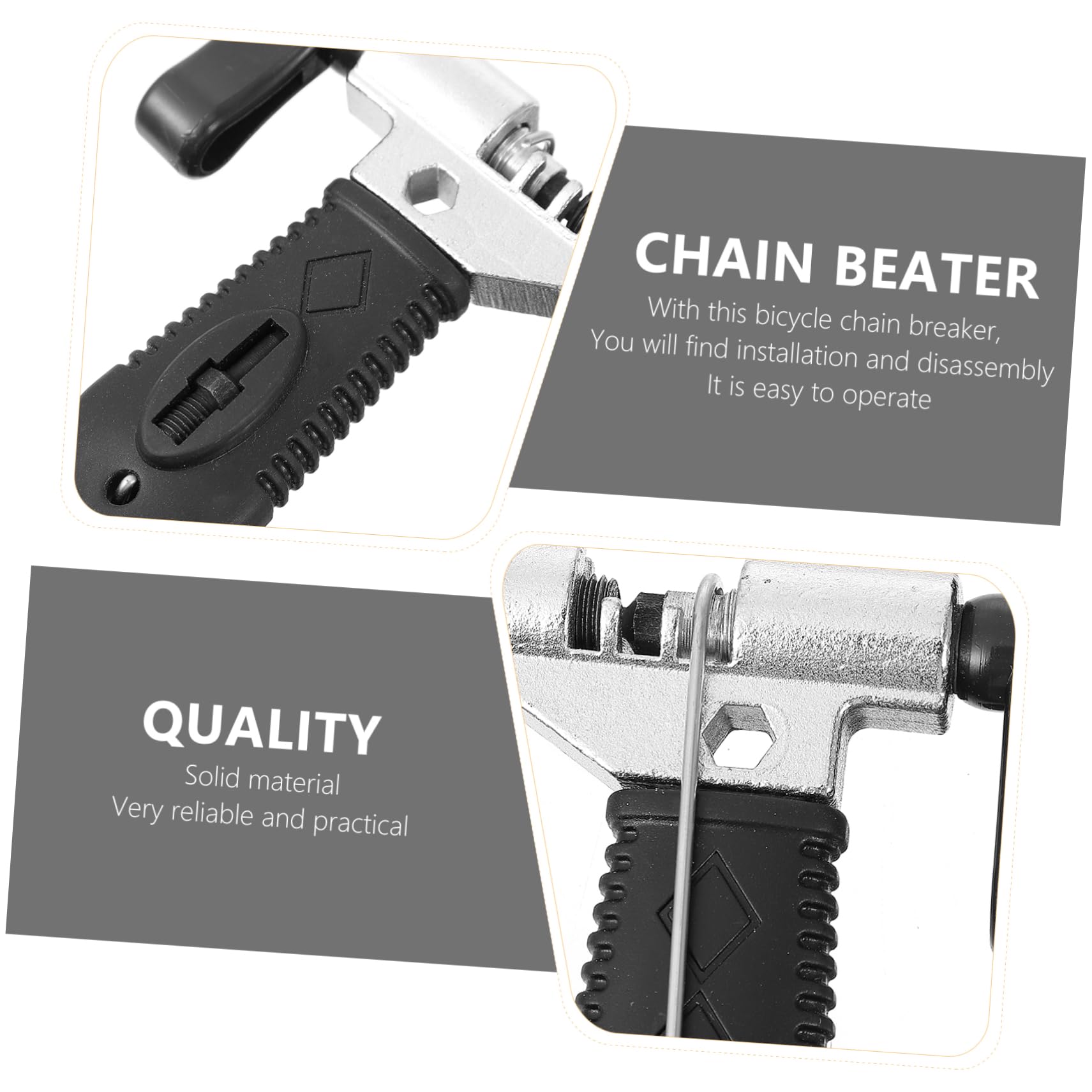 BESPORTBLE 3piezas Divisor De Cadena De Bicicleta Desmontable Herramienta Ligera para Reparación De Cadenas De Velocidades Compatible Montaña y Ruta