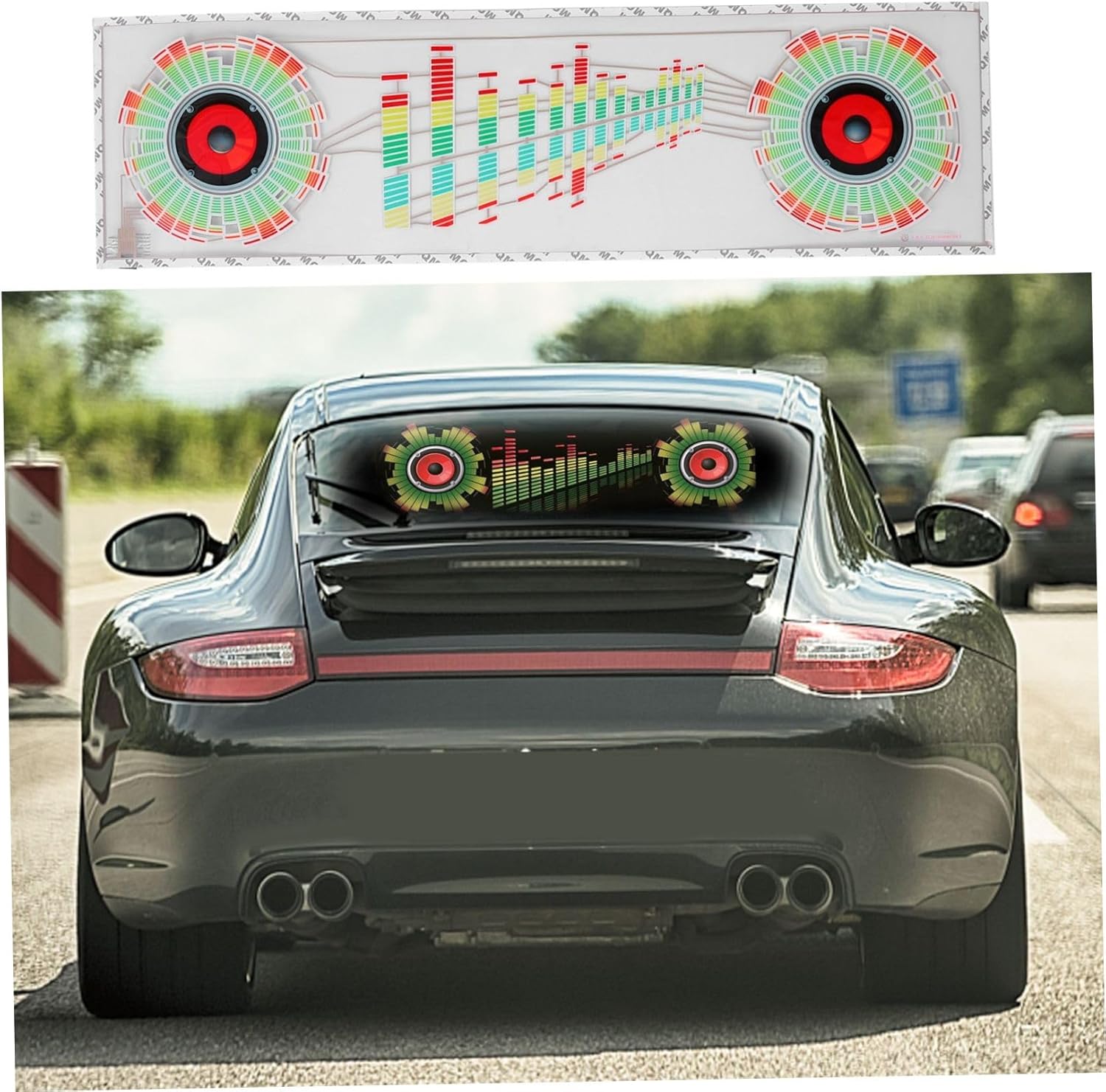 Voice-Activated Music Rhythm Lamp 2000 Hour Car LED Ambient Light Sound Activation Colorful Atmosphere Lighting for Vehicle Interior