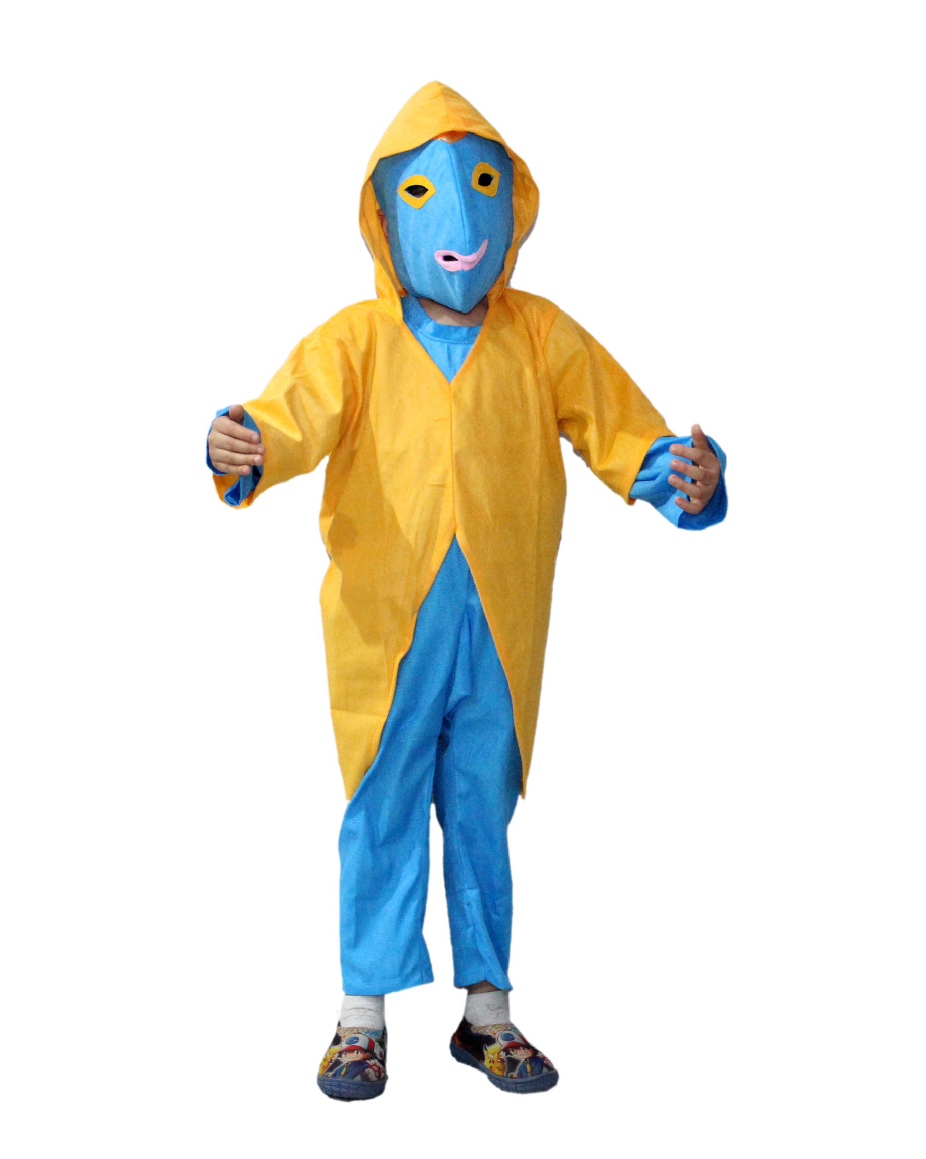 Kaku Fancy Dresses Alien Fancy Dresses Costume Blue For Boys and Girls 3-4 Years,Fur Fabric material (B0B1VQQQLQ) Amazon Price History, Amazon Price Tracker