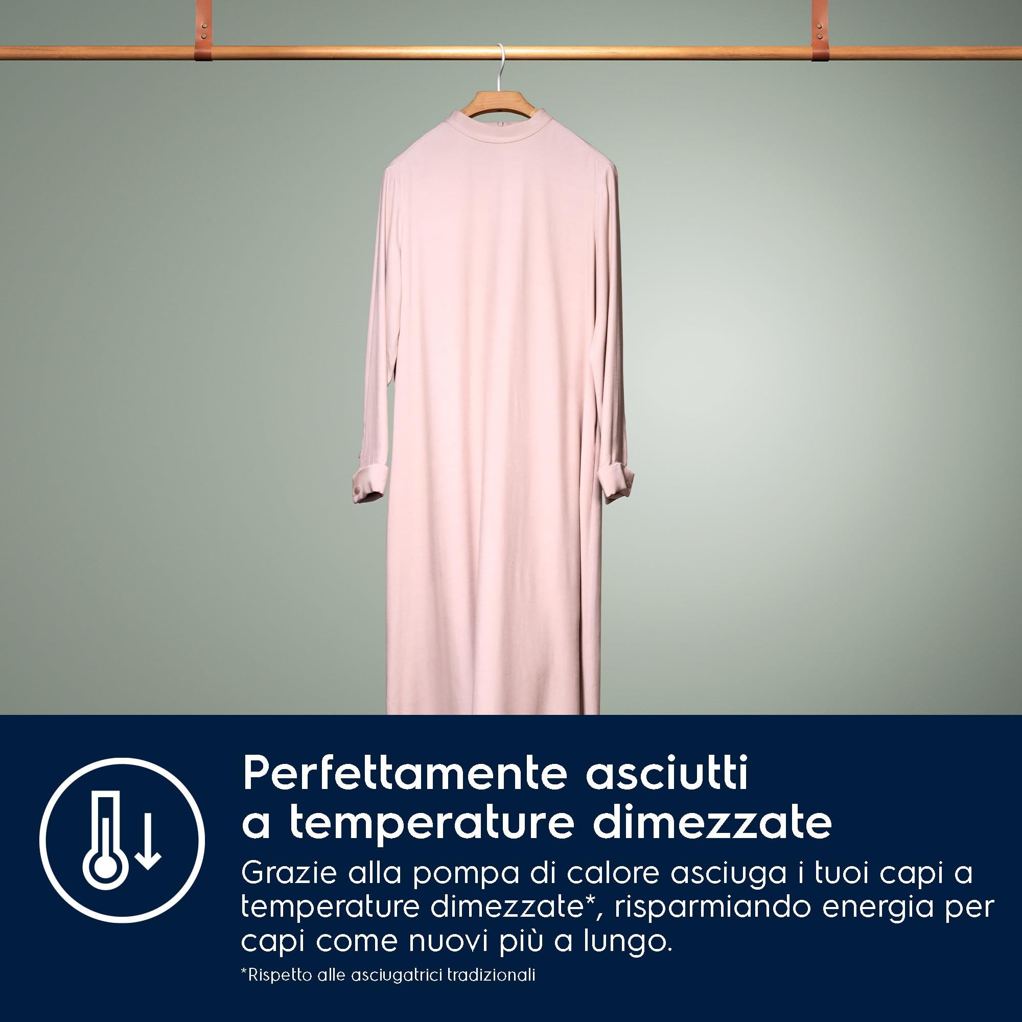 Electrolux Serie 700 DelicateCare, Asciugatrice a Pompa di Calore, 8 kg, EW7H583W, Classe C, 14 Programmi, Tecnologia SensiCare, Motore Inverter, Filtro Easy Flow, 67 dB, 850x596x636 mm