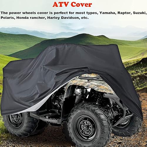 Miniatura 7 de Cubierta impermeable para cuatrimoto Quad ATC 4 ruedas, almacenamiento al aire libre, polvo, nieve, resistente a desgarros, cubiertas protectoras de