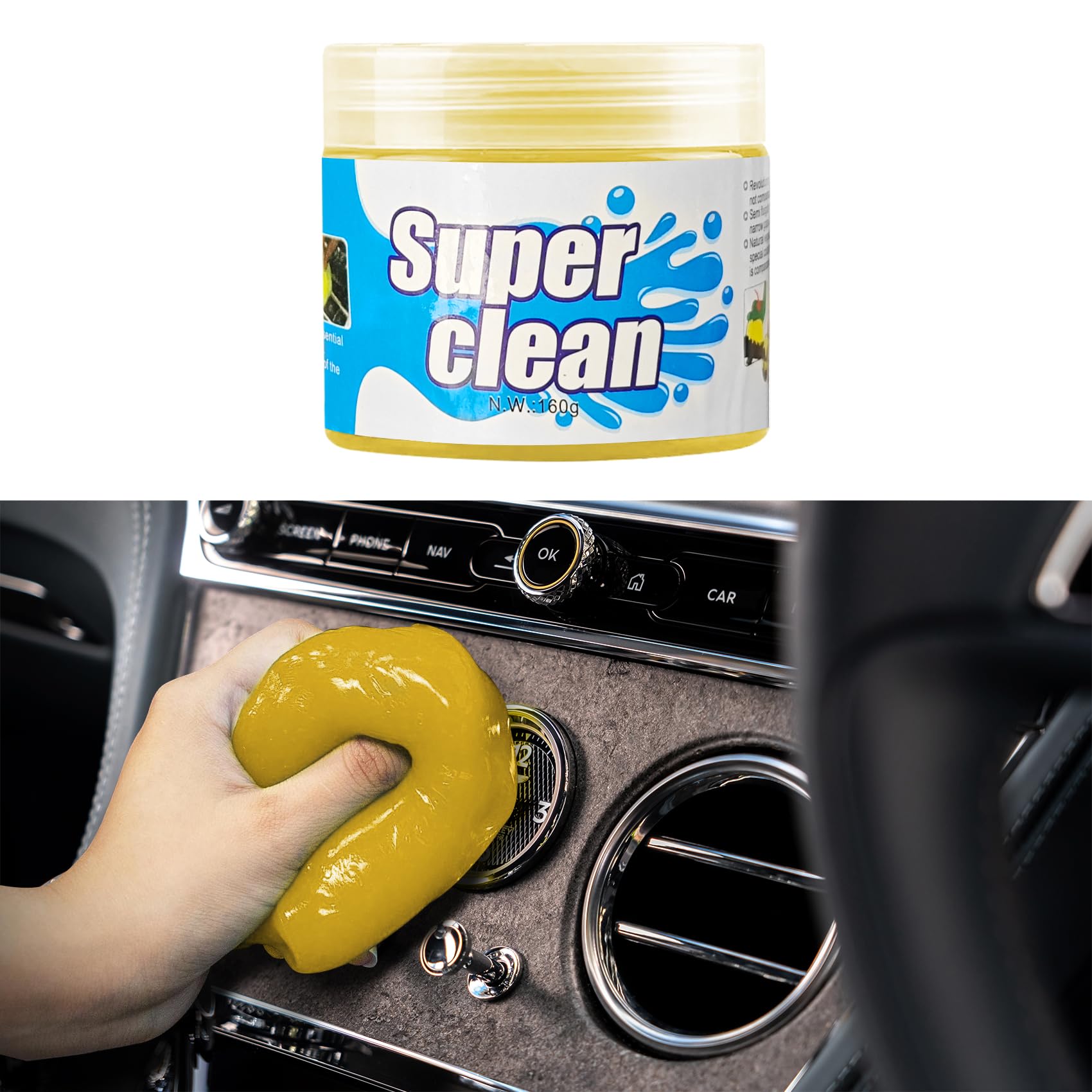 Gel de limpieza de coche, suministros de limpieza de coche, masilla de limpieza de coche, kit universal de limpieza de automóviles, herramientas de detalles de automóviles, accesorios para