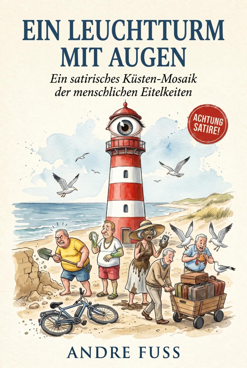 Ein Leuchtturm mit Augen: Ein satirisches Küsten-Mosaik der menschlichen Eitelkeiten (Kontroverse Satiren aus dem Leben)