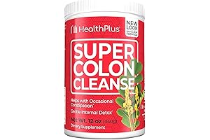 Health Plus Colon Cleanse: Super Colon Detox Cleanse with Psyllium Husk and Senna Leaf Supplement