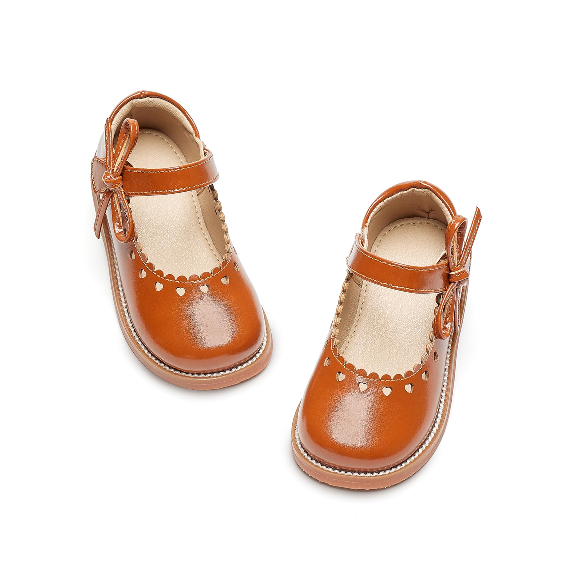 Flaryzone Toddler Girls Mary Jane School Uniform Oxfords Dress Shoes Flats