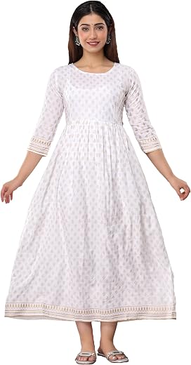 Vinny's Creation Women's Cotton Maternity Kurti | Printed Breast Feeding Kurta with Hidden Zipper | Stylish Pregnancy Gown...