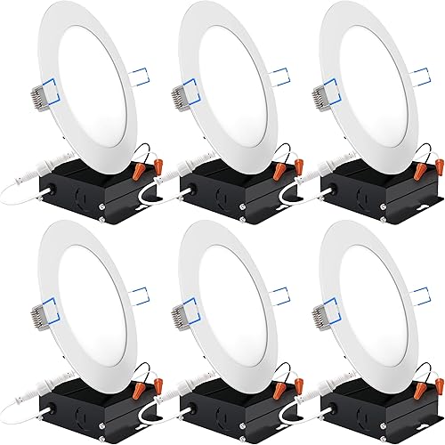 Paquete de 6 lámparas delgadas de 4 6 pulgadas