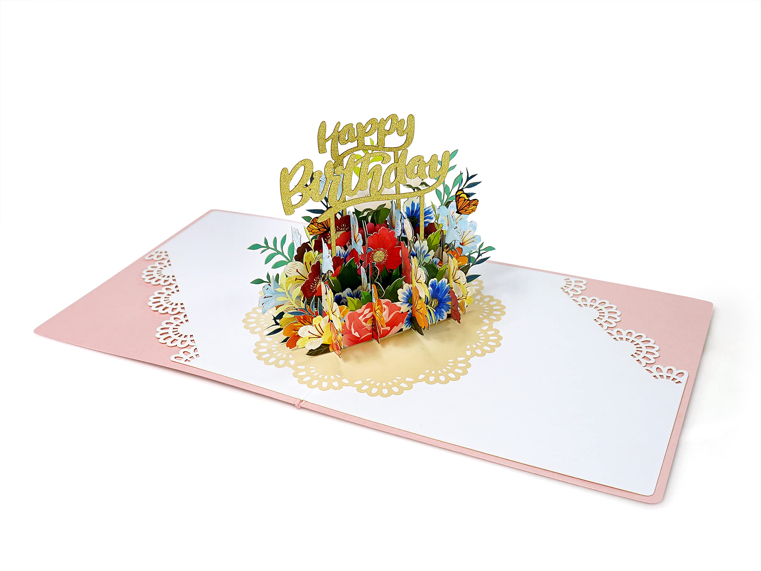 Produktbild von Geburtstagskarte 3D Pop Up Mit Umschlag Und Nachrichtenkarte Grußkarten Geburtstag Geburtstagskarten
