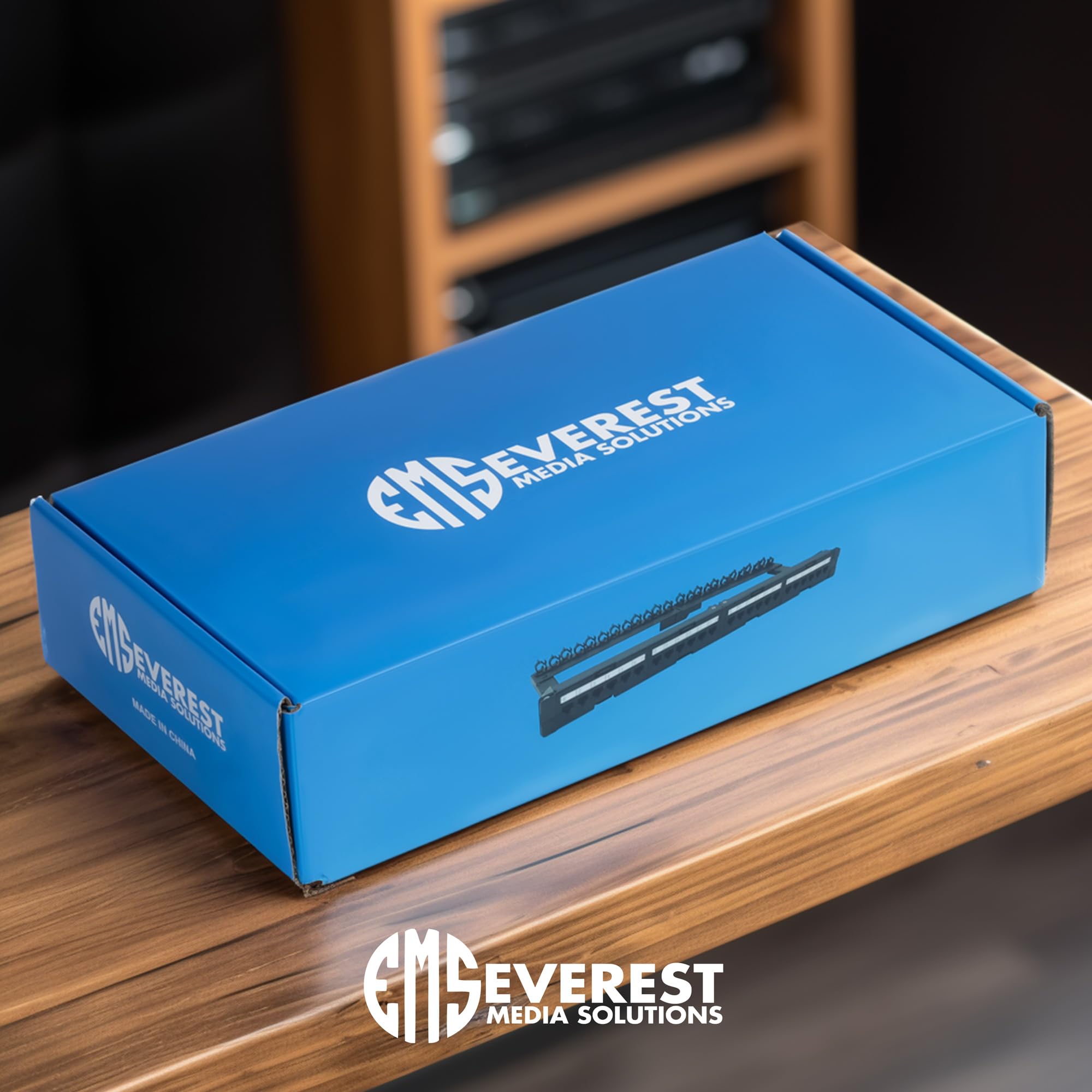 Everest Media Solutions verest - Panel de conexión RJ45 Cat6 de 24 puertos, paneles extraíbles de 6 puertos para un fácil acceso, panel de conexión de red Cat 6 de 10 GB, 24 puertos