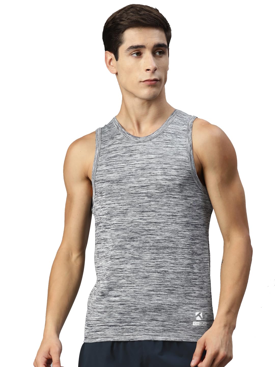 tom burg Sporty Black Men's Printed Gym Vest-picture-56
