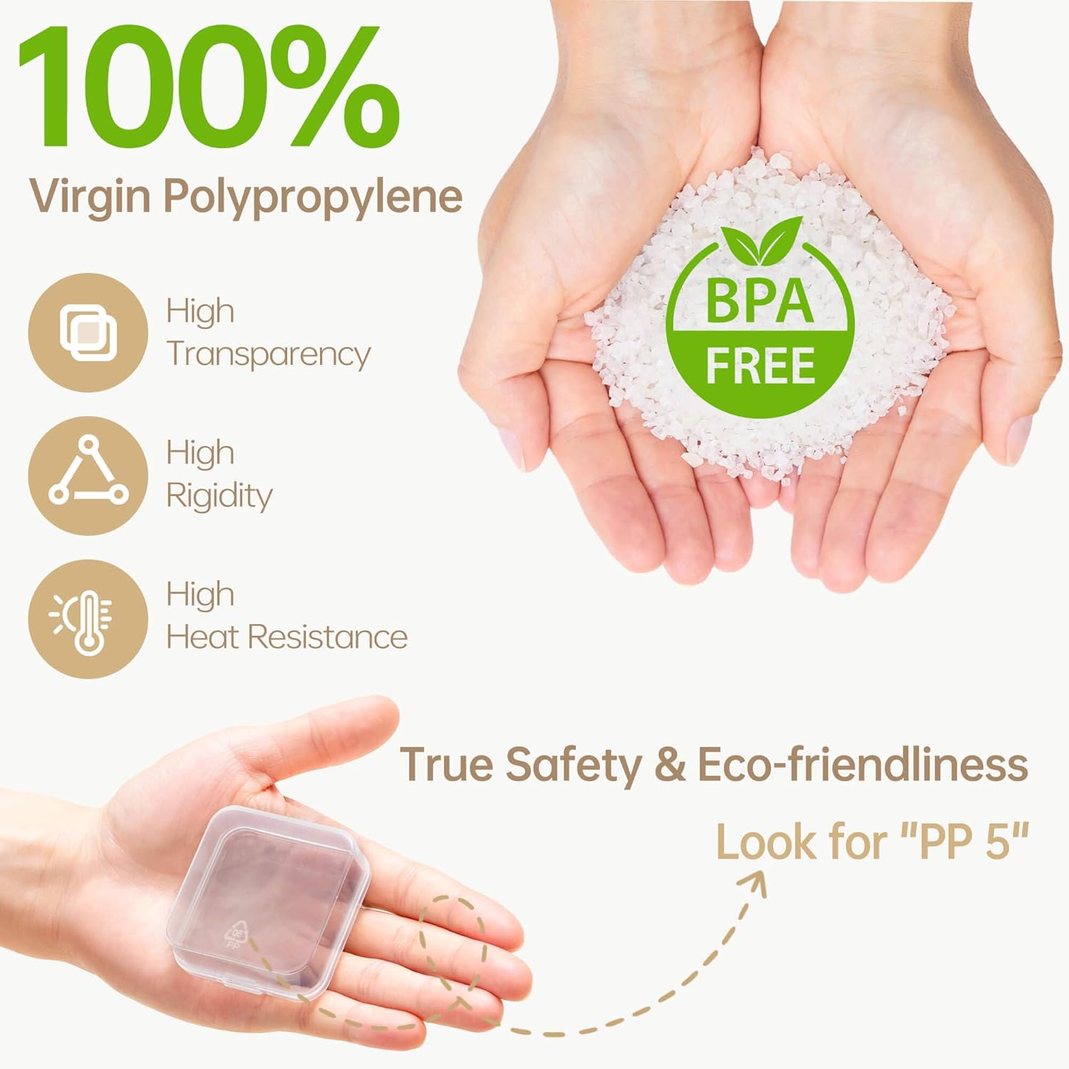 Bead Organizer Box, 120 Pack Small Clear Storage Boxes with Labels, Large Travel Craft Case with Handle, Mini Plastic Containers for Jewelry Making Diamonds DIY Pony Bracelet Screws Seeds Small Parts