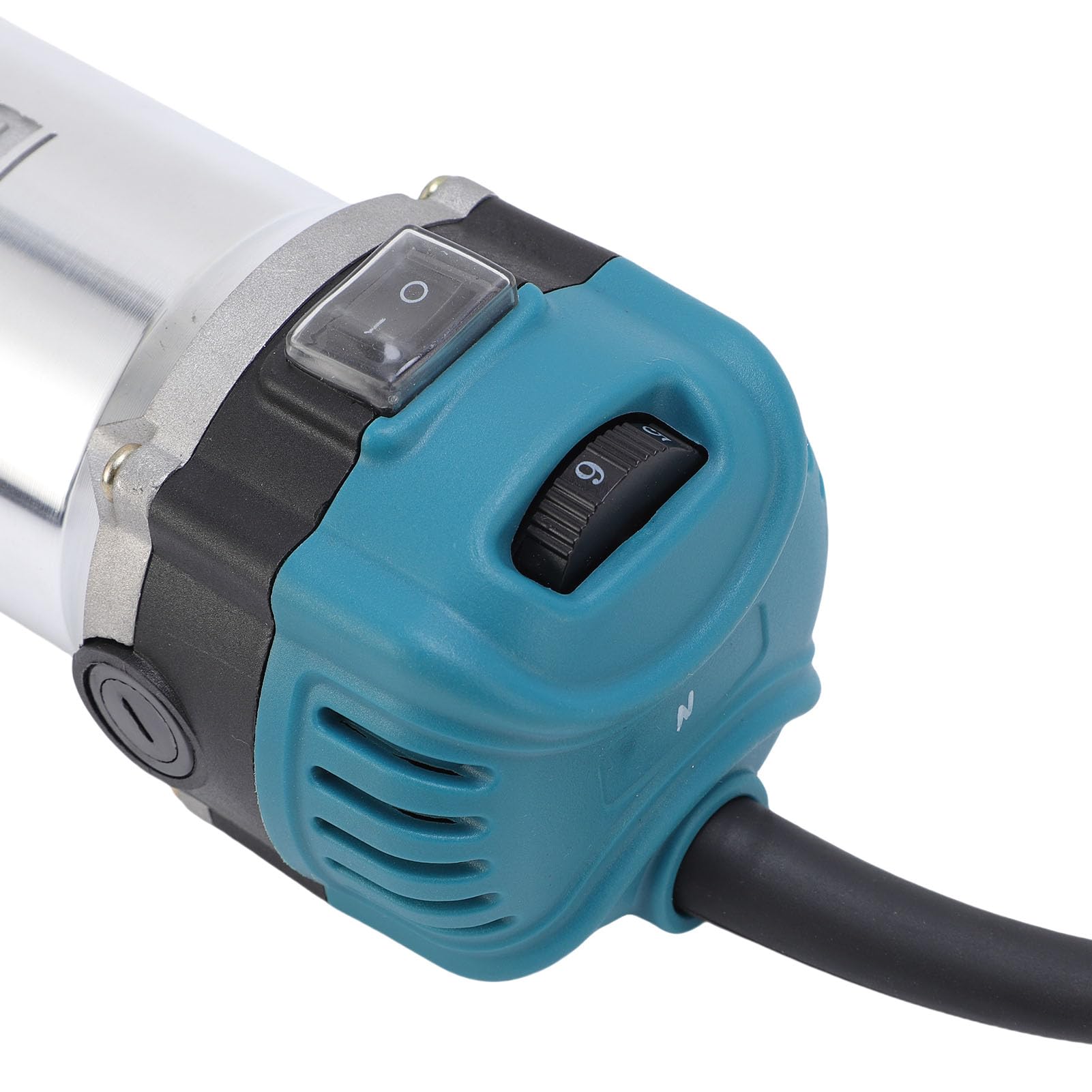 Eujgoov Kit Mandrino Palm Router 800 W 30000 Giri/min a 6 velocità da 1/4 | Taglierina per Legno, Motore Senza Spazzole, ABS e Lega di Alluminio, Utilizzo in Mobili, Compatibile ER11, Taglierine da