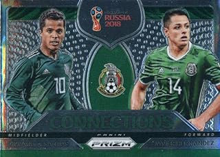 2018 Panini Prizm Connections #12 Giovani Dos Santos/Javier Hernandez Mexico Soccer Futbol World Cup Russia Card
