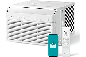 8000 BTU Smart U-Shaped Window Air Conditioner with Voice & App Control