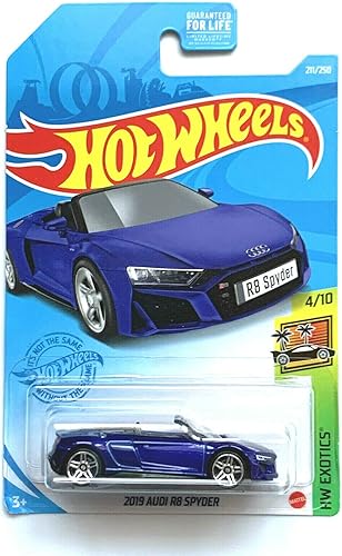 DieCast Hotwheels 2019 R8 Spyder, HW Exotics 4/10 [Azul] 211/250