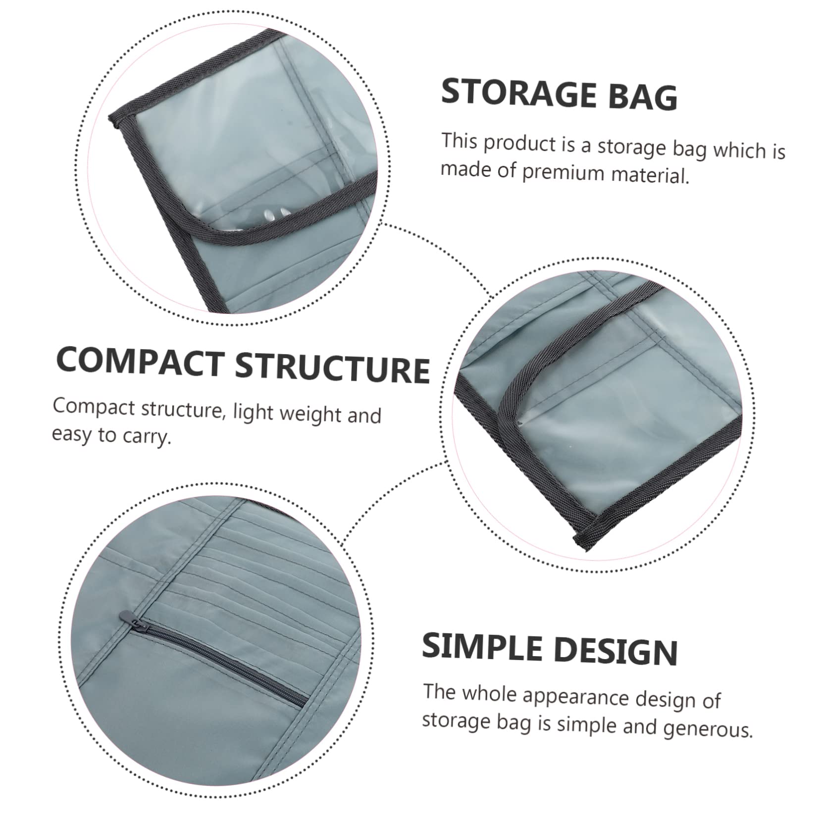 HOMSFOU Knitting Bag Woven Storage Bag for Crochet Hooks Needles Stitch Holders Yarn Holser Stitch Keeper