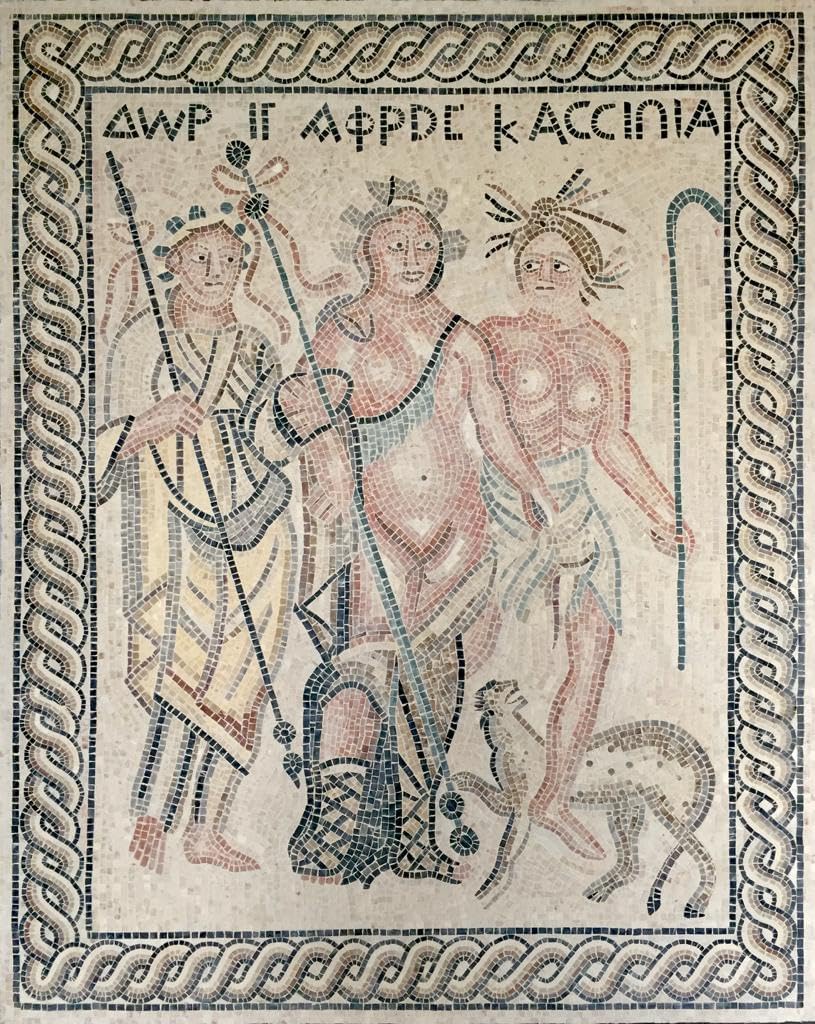 Handmade Ancient Greek Mythology Marble Mosaic Wall Art, Classical Roman Style Stone Mosaic Tile Panel, Hand-Cut Historical Wall Décor