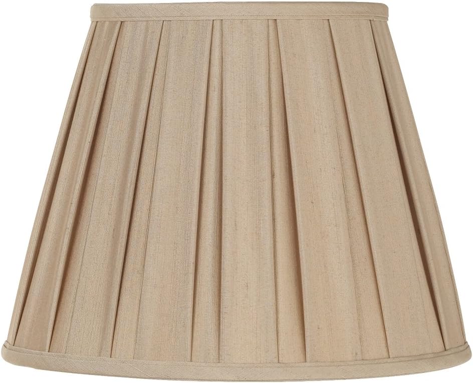 Beige Box Pleated Lamp Shade 8x13x10 (Spider) Lampshades