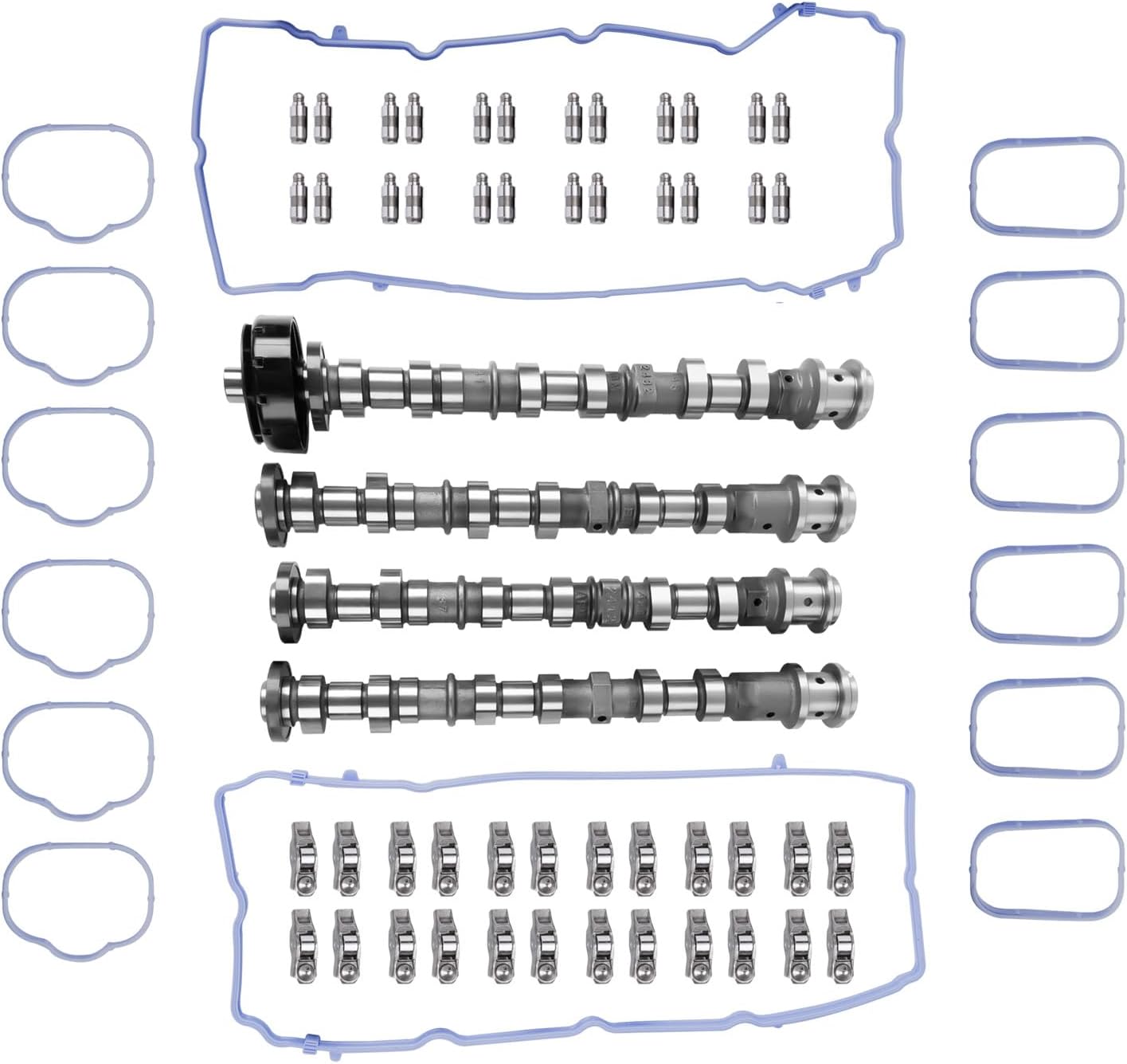 Engine Camshafts Rockers Arm Lifters Kit 3.6L V6 Pentastar 66 PCS Compatible with Dodge Charger Challenger Durango Jeep Cherokee Wrangler Chrysler 5184377AG 5184378AG 5184332AA 5184296AH