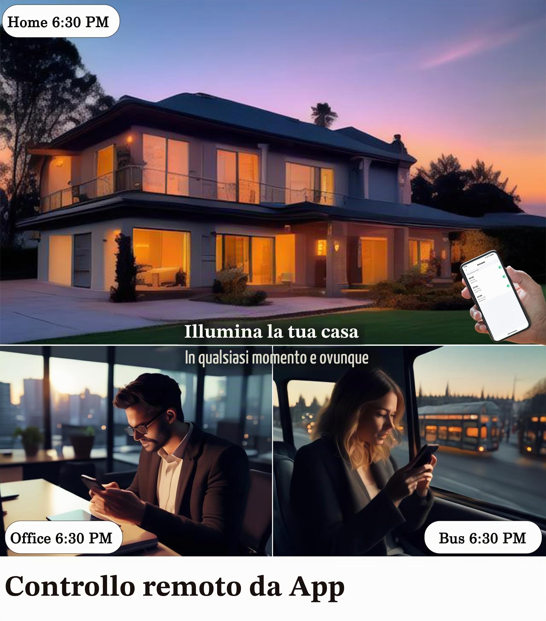 YY Plafoniera musicale LED con altoparlante Bluetooth Φ50cm 55W controllo vocale e APP Compatibile con Alexa/Google Home Cambio colore RGB Regolazione colore dimmerabile con telecomando