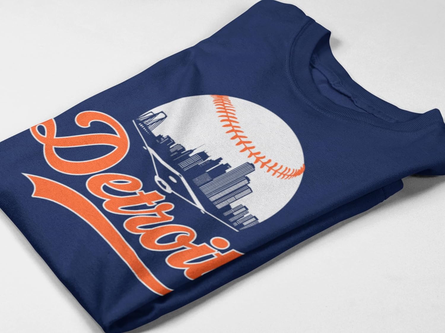 Baseball Shirt Fan Cityscape T-Shirt with Urban Skyline Graphic - Image 4