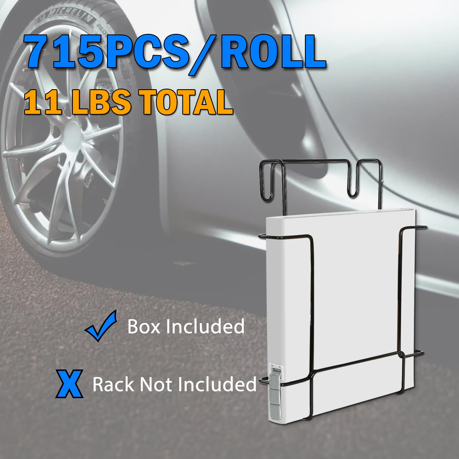 Pesas adhesivas de rueda de 1/4 onzas para coches, camiones, SUV y motocicletas, 715 unidades/rollo de 11 libras/rollo, pesas adhesivas para ruedas