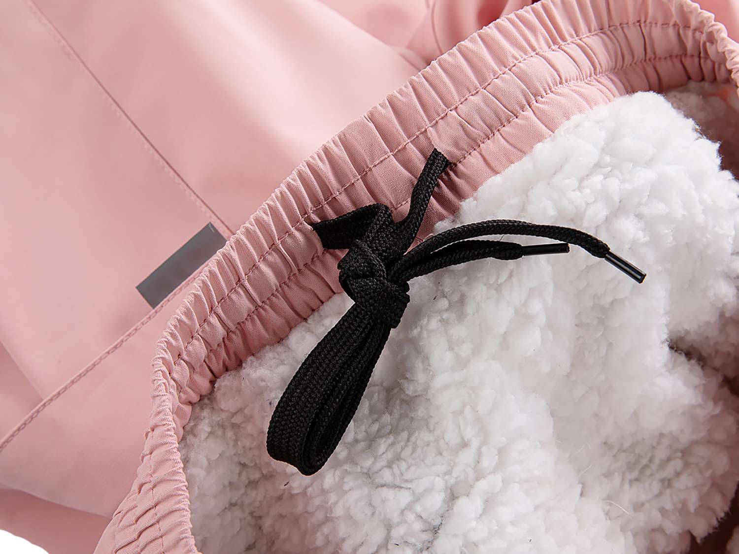Echinodon Pantaloni impermeabili foderati in pile per bambini, per sci, escursionismo, casual, termici, elastici in vita