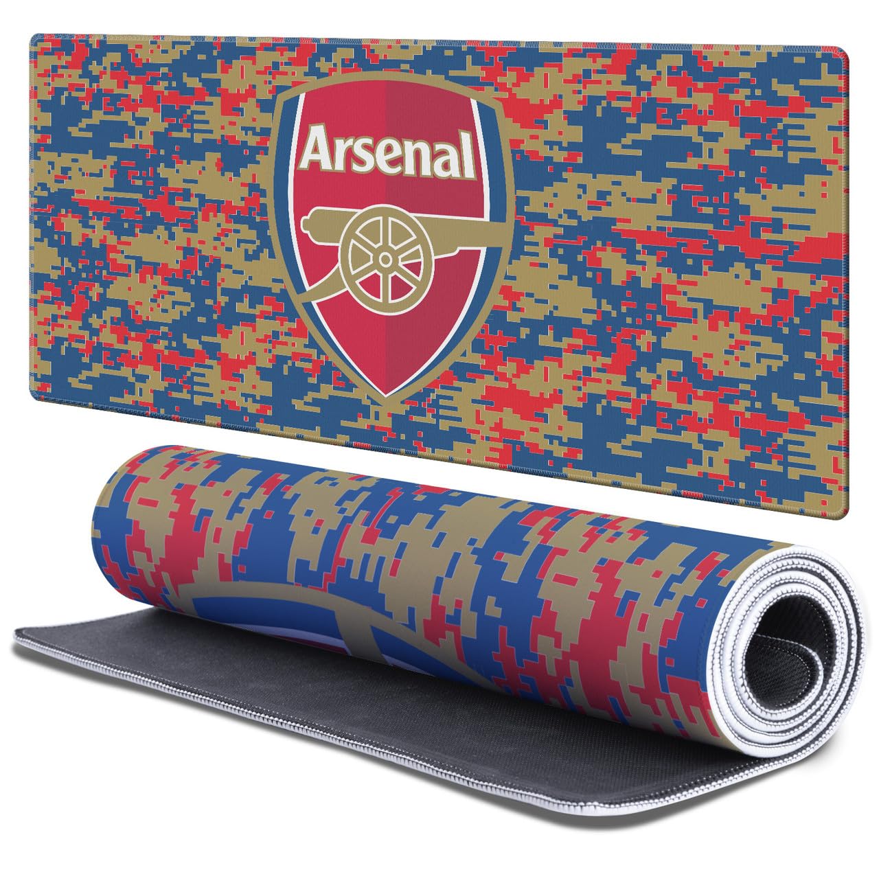 Head Case Designs Officially Licensed Arsenal FC Digital Camou Crest Logo & Patterns Gaming Office Desk PC Keyboard Mouse Mat Pad 37.4 x 15.75 x 0.16 inches (900 x 400 mm) - XL
