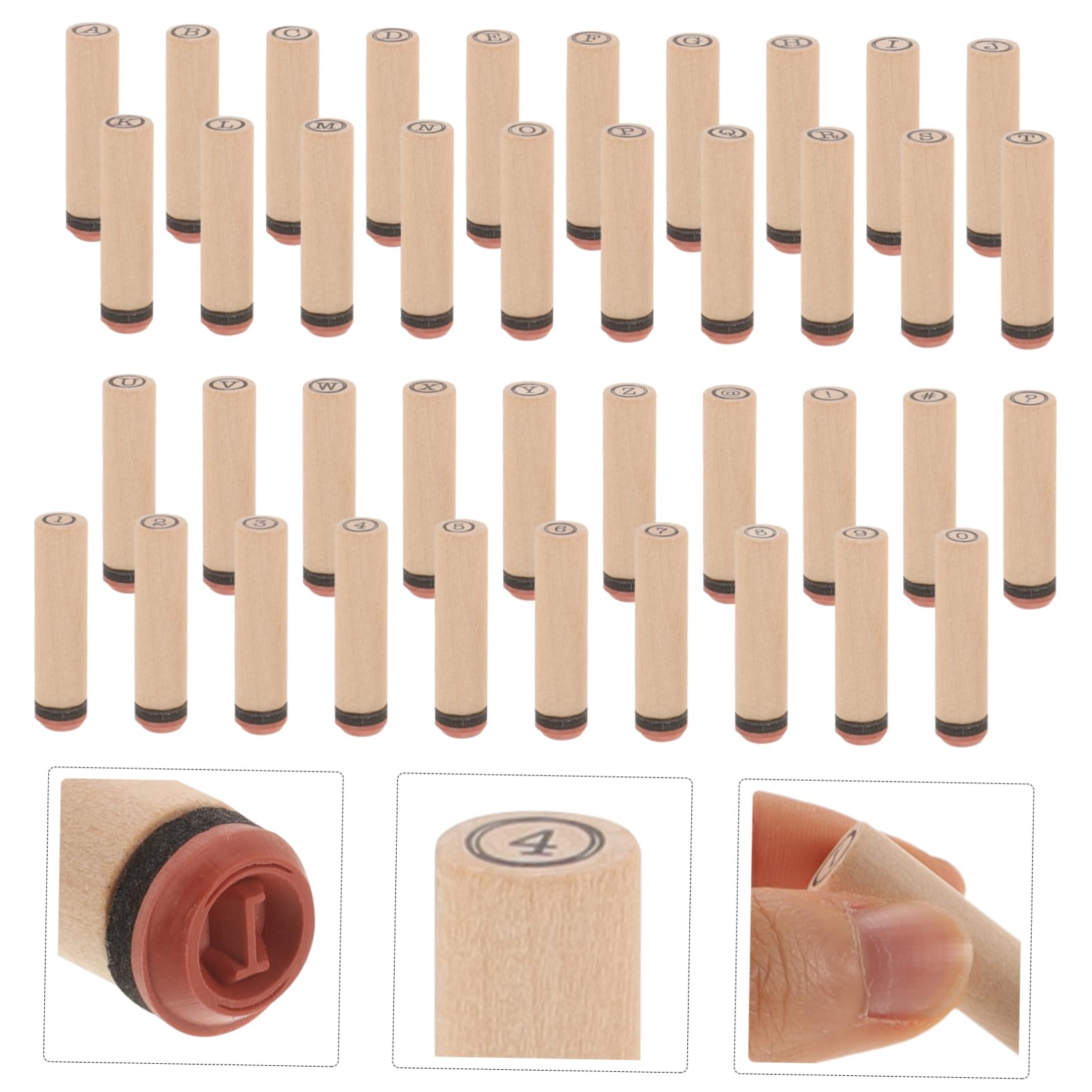 TEHAUX 5 Set Cilindro Sigillo Scrapbook Francobolli Fai Da Te Francobolli Per L'Artigianato Mestiere Fai Da Te Timbro Di Legno Inglese Francobolli Di Legno Timbro