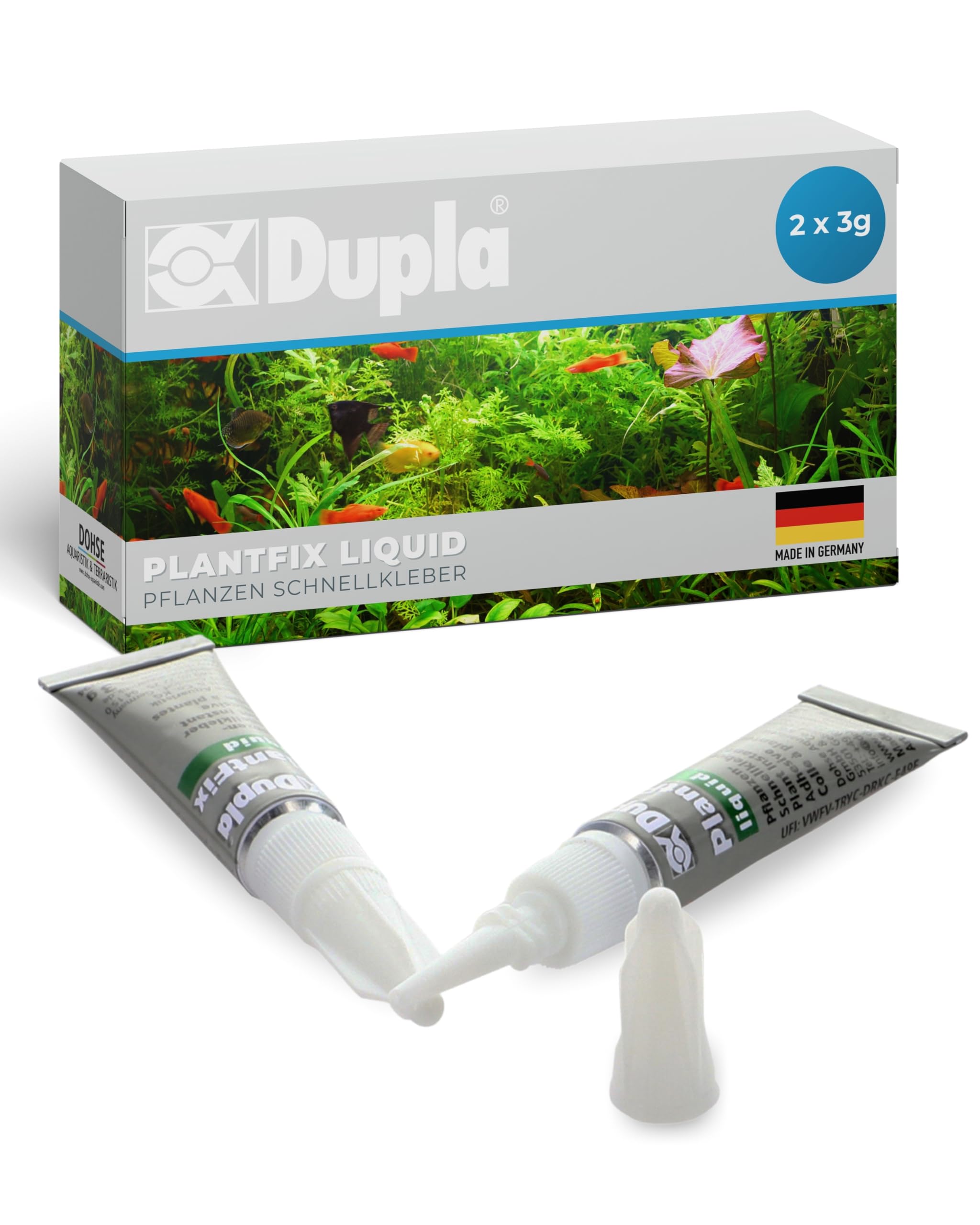 Dupla PlantFix liquid I 2 x 3 g I Pflanzenschnellkleber I zhflssiger  Kleber zur Befestigung von Aquarienpflanzen I fixiert schnell Pflanzen wie  Moose oder Anubien I Aquascaping-Kleber : Amazon.de: Haustier