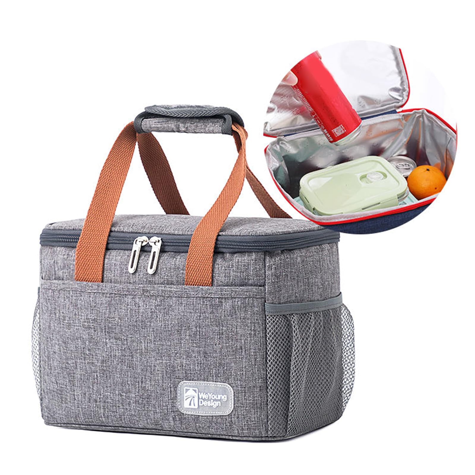 XFDXKLY Sac Isotherme Déjeuner Petit Ours – Portable, Imperméable, Pour Bureau, École, Pique-Nique (Capacité 6L)