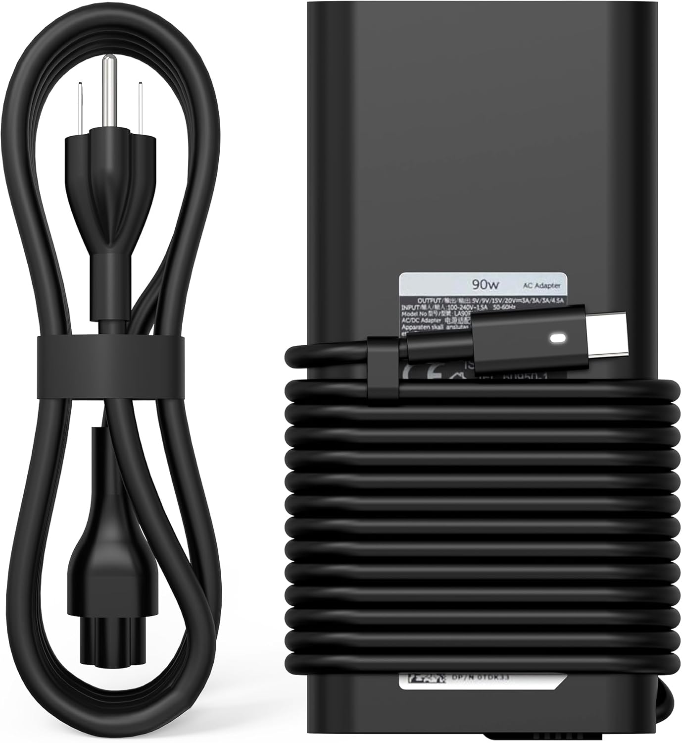 90W USB C Laptop Charger Compatible with Dell xps Adapter,LA90PM170 DA90PM170 DA65NM170,Latitude 3400 3500 5400 5289 5300 7400 7300 7390 7200 2in1,Precision 3540 Type C Power Cord Supply