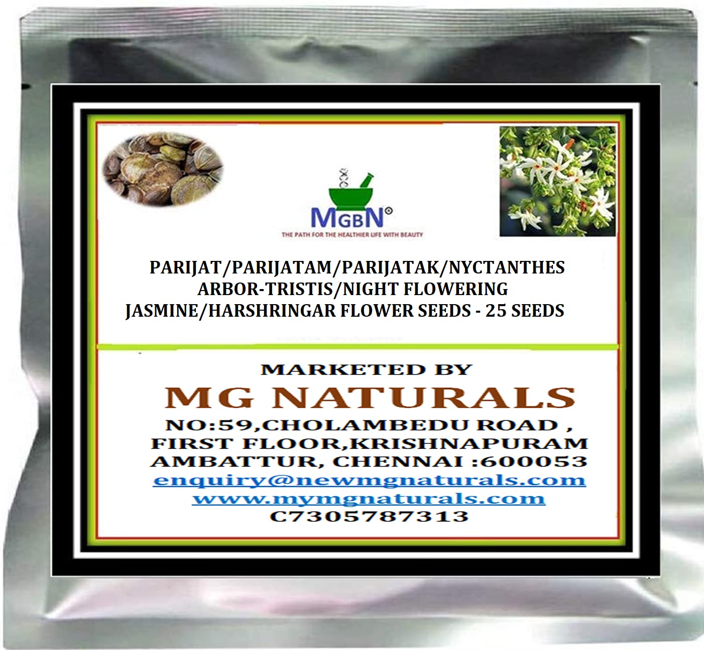 PARIJAT/PARIJATAM/PARIJATAK/NYCTANTHES ARBOR-TRISTIS/NIGHT FLOWERING JASMINE/HARSHRINGAR FLOWER SEEDS - 25 SEEDS (B095X6B63R) Amazon Price History, Amazon Price Tracker