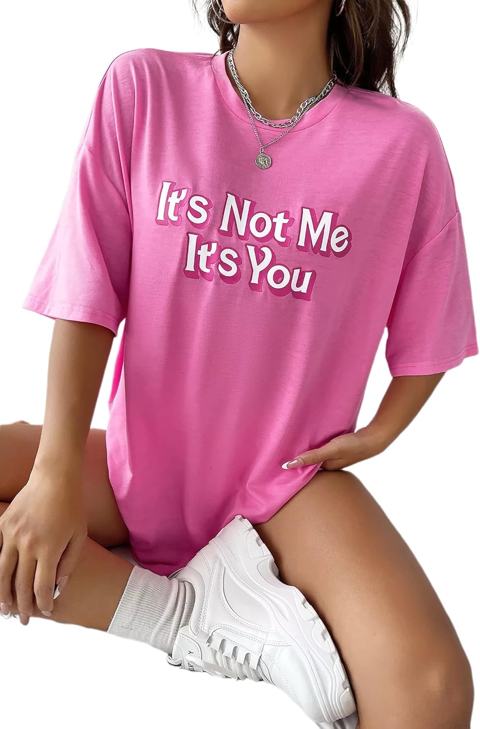 Zoyami Womens Oversized T Shirt Graphic Tee Casual Summer Loose Short Sleeve Top - Image 6