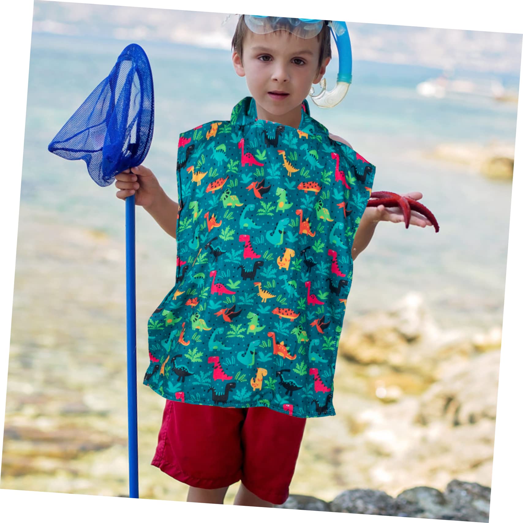 DECHOUS 2piezas Toalla De Baño Infantil Capucha Toalla Absorbente para Playa y Piscina Diseño De Microfibra Suave y Amigable La Piel para Bebés y Niño Niña