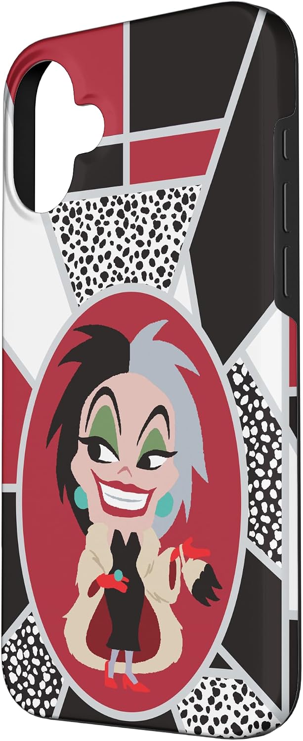 iPhone 16 Plus Disney Villains Kawaii Cute Cruella Case