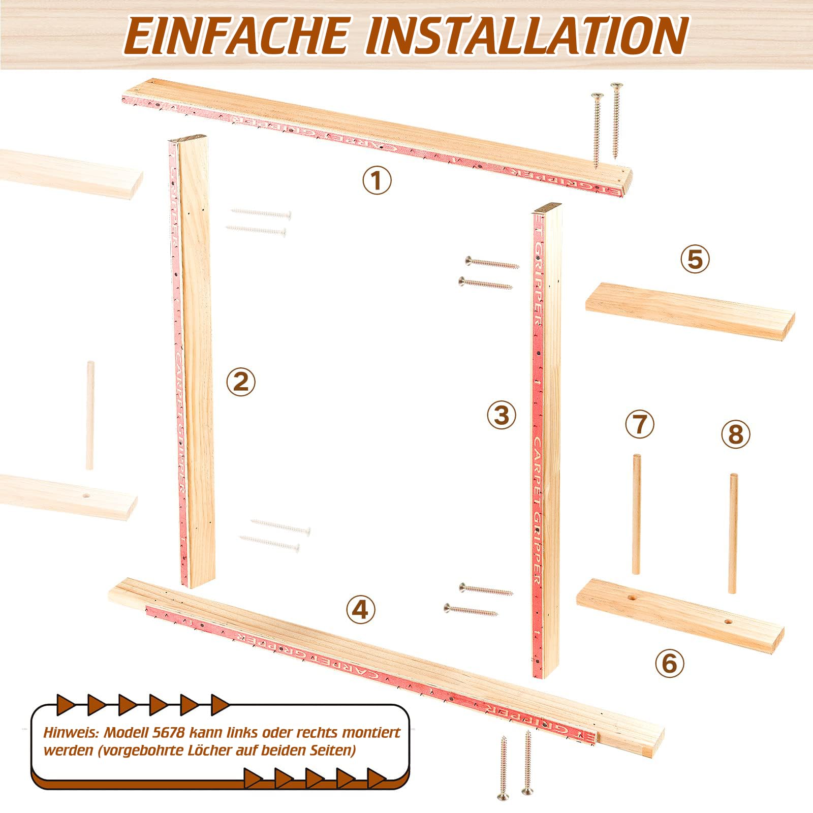 BESGEER Rug Tufting Gun Starter Kit with 75cm x 75cm Wooden Frame, Tufting Kit Complete with Carpet Trimmer, Tufting Pistolen Set für Anfänger und Tufting-Liebhaber (Schwarz)