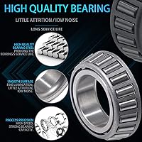 Vista 3 de 2 juegos de kits de rodamientos para eje de remolque de barco de 3500 LB, kits de rodamientos L68149 L44649, sellos de grasa 171255TB/10-19