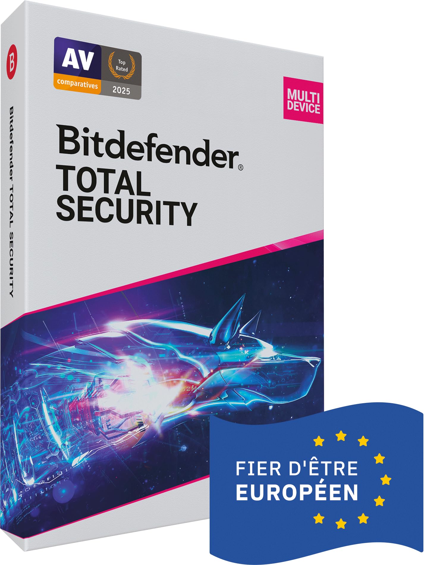 Bitdefender Total Security 2026 | 3 appareils | 1 An | PC/MAC/smartphone