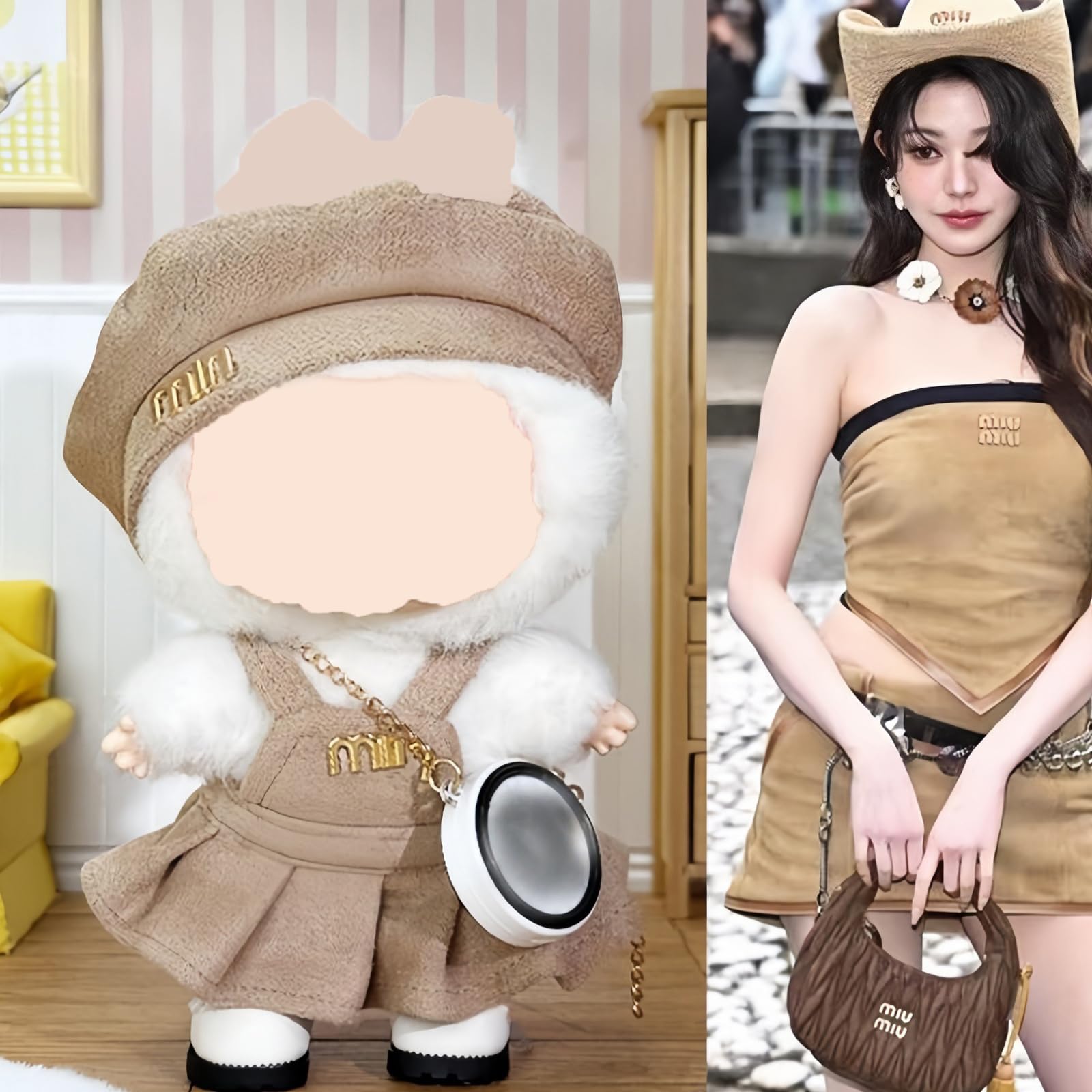 Amazon.co.jp: ラブブ 17cm 着せ替え 5点セット ぬいぐるみ服 人形服