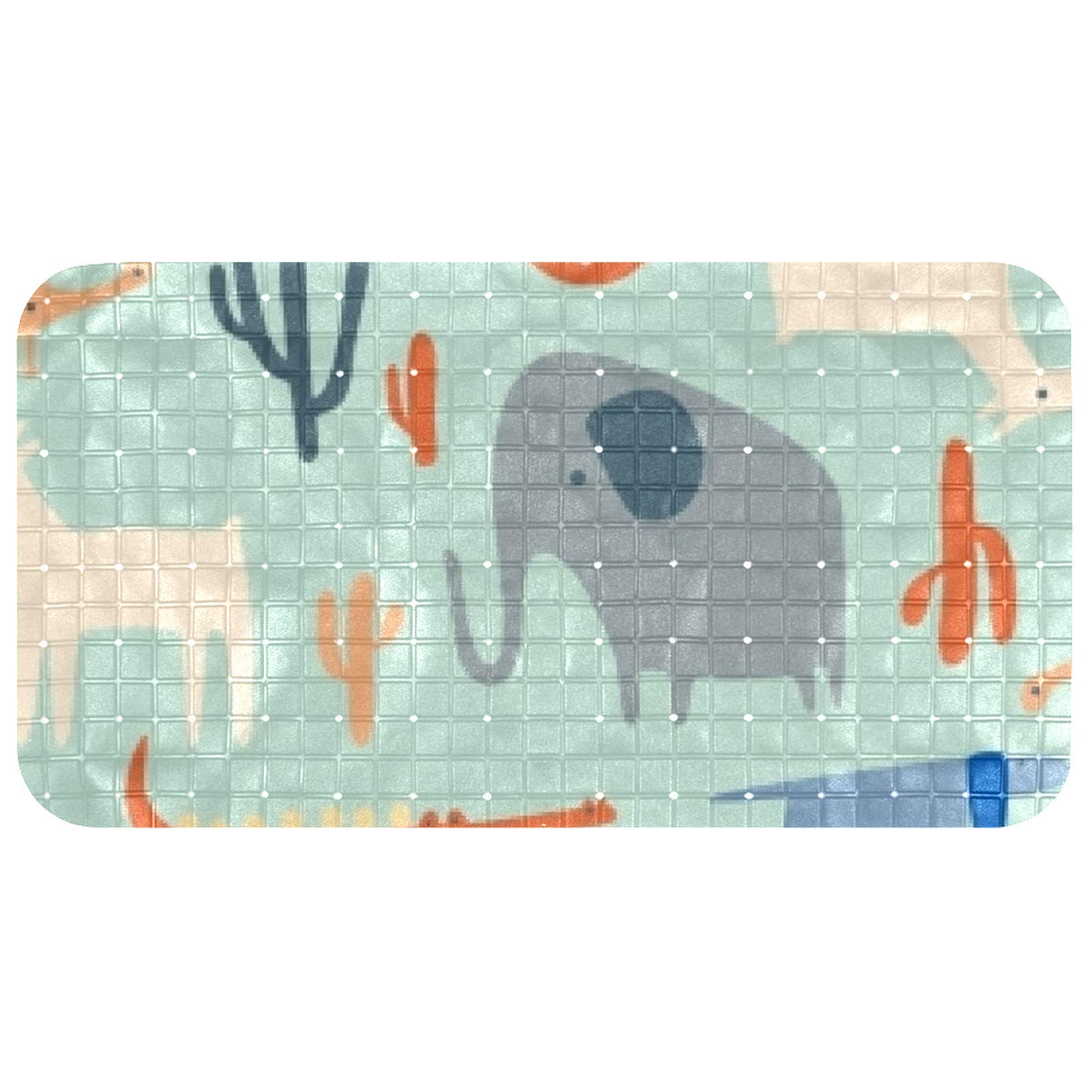 Tapis de bain antidérapant à ventouses ultra-adhérentes pour bébé 37,5x68,5cm