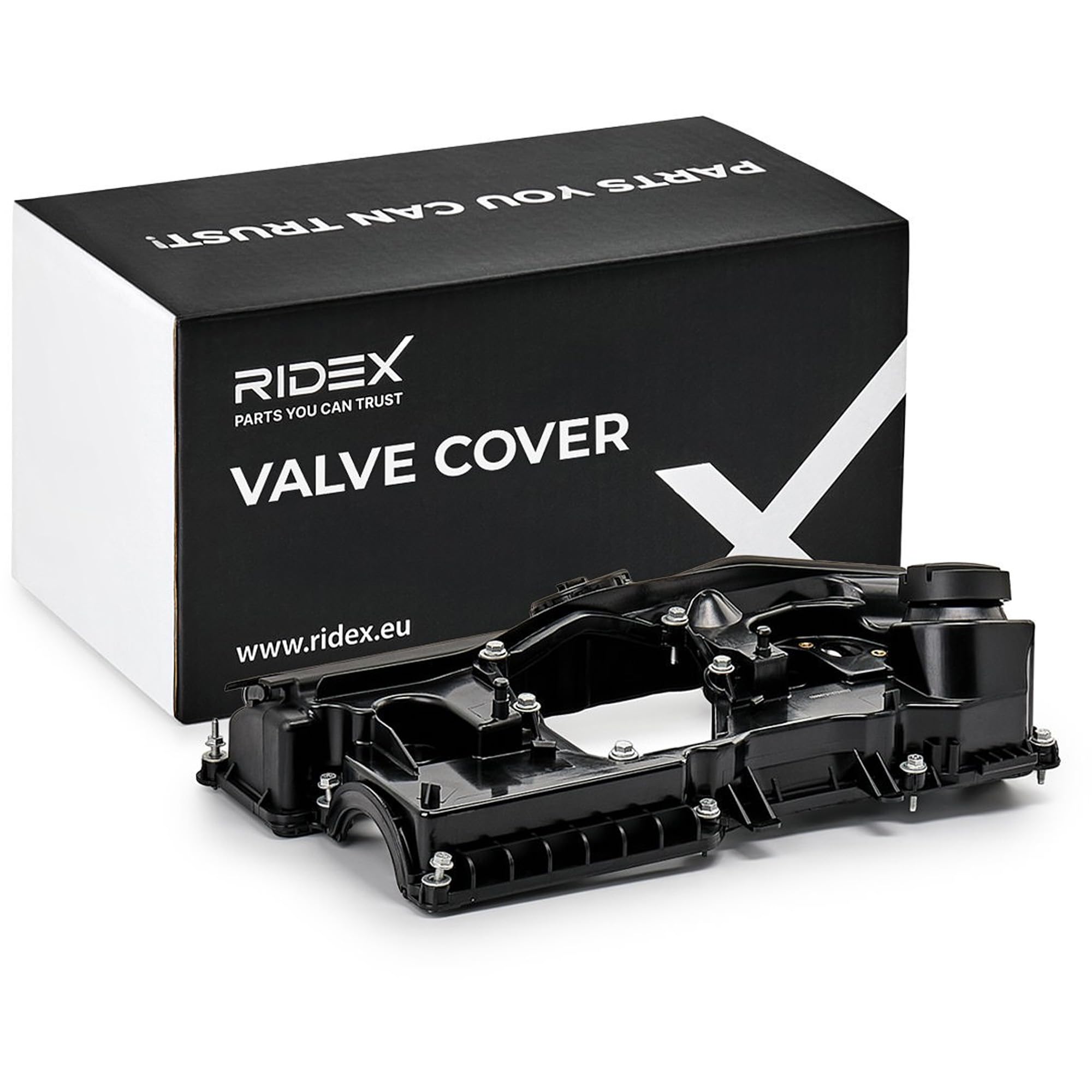 RIDEX 977C0015 Tapa de balancines con junta con tornillos Compatible con BMW 3 Touring E91