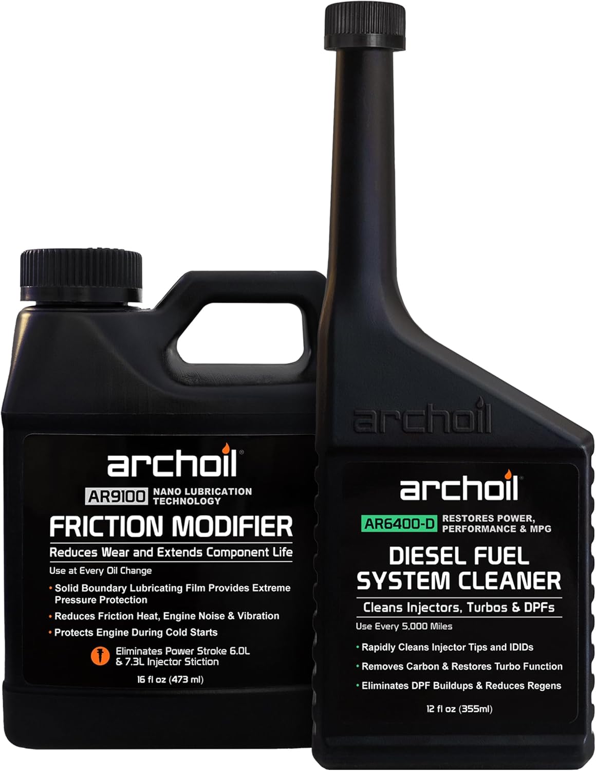 Archoil AR9100 Friction Modifier + AR6400D Diesel Fuel System Cleaner