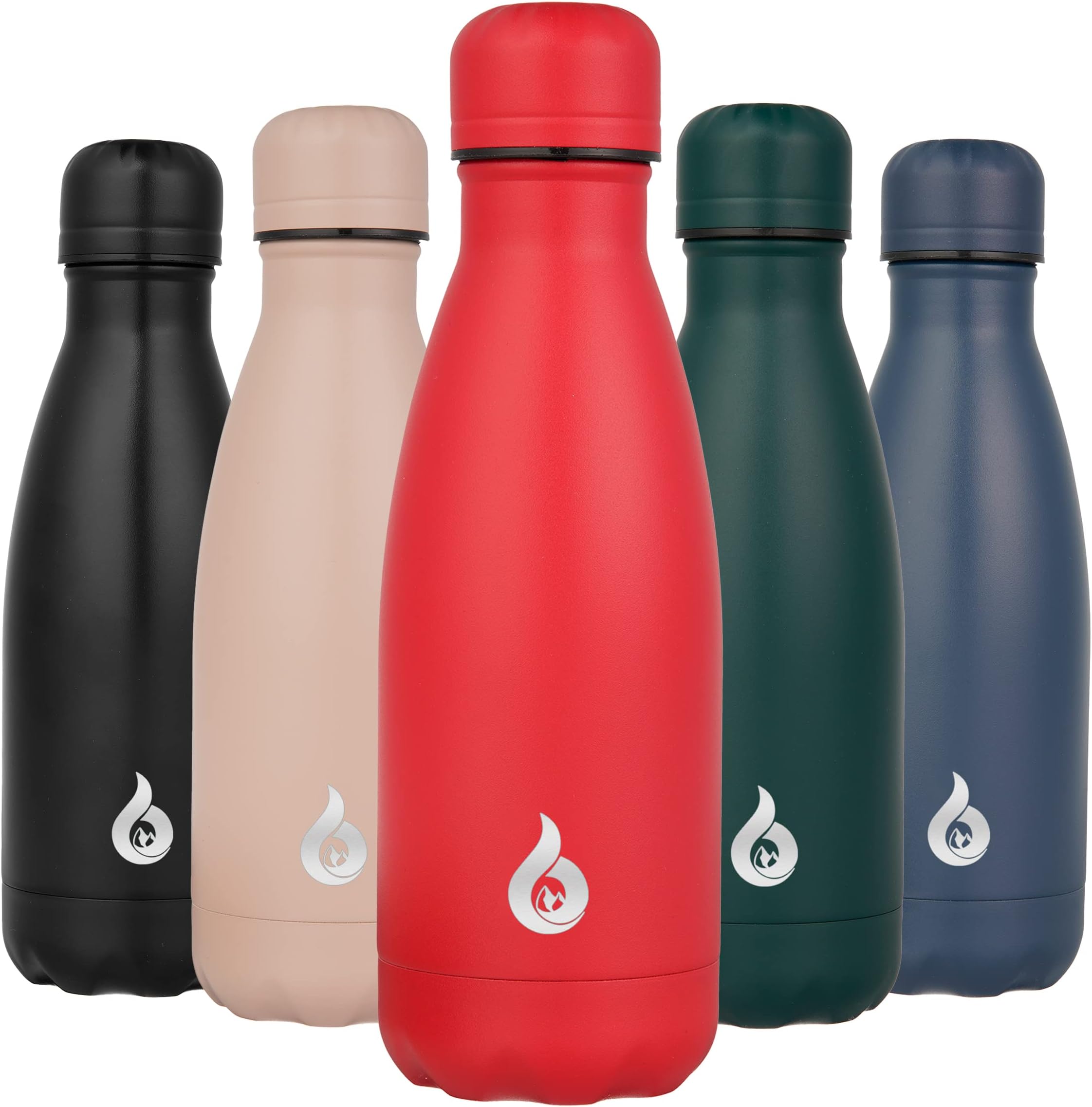 BJPKPK Water Bottles Stainless Steel Insulated Bottle 12oz Small Water Bottles For Travel,Red