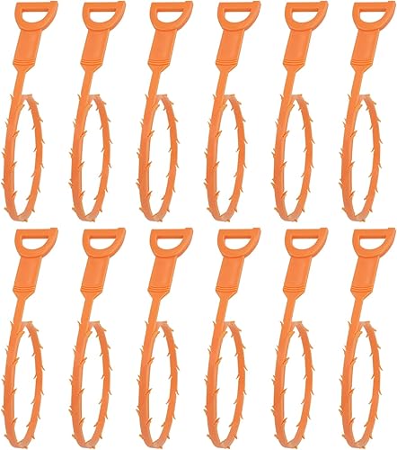 Amazon Basics Herramienta flexible para eliminar obstrucciones de drenaje, eficaz para la limpieza del cabello y los desechos, 19.6 pulgadas,