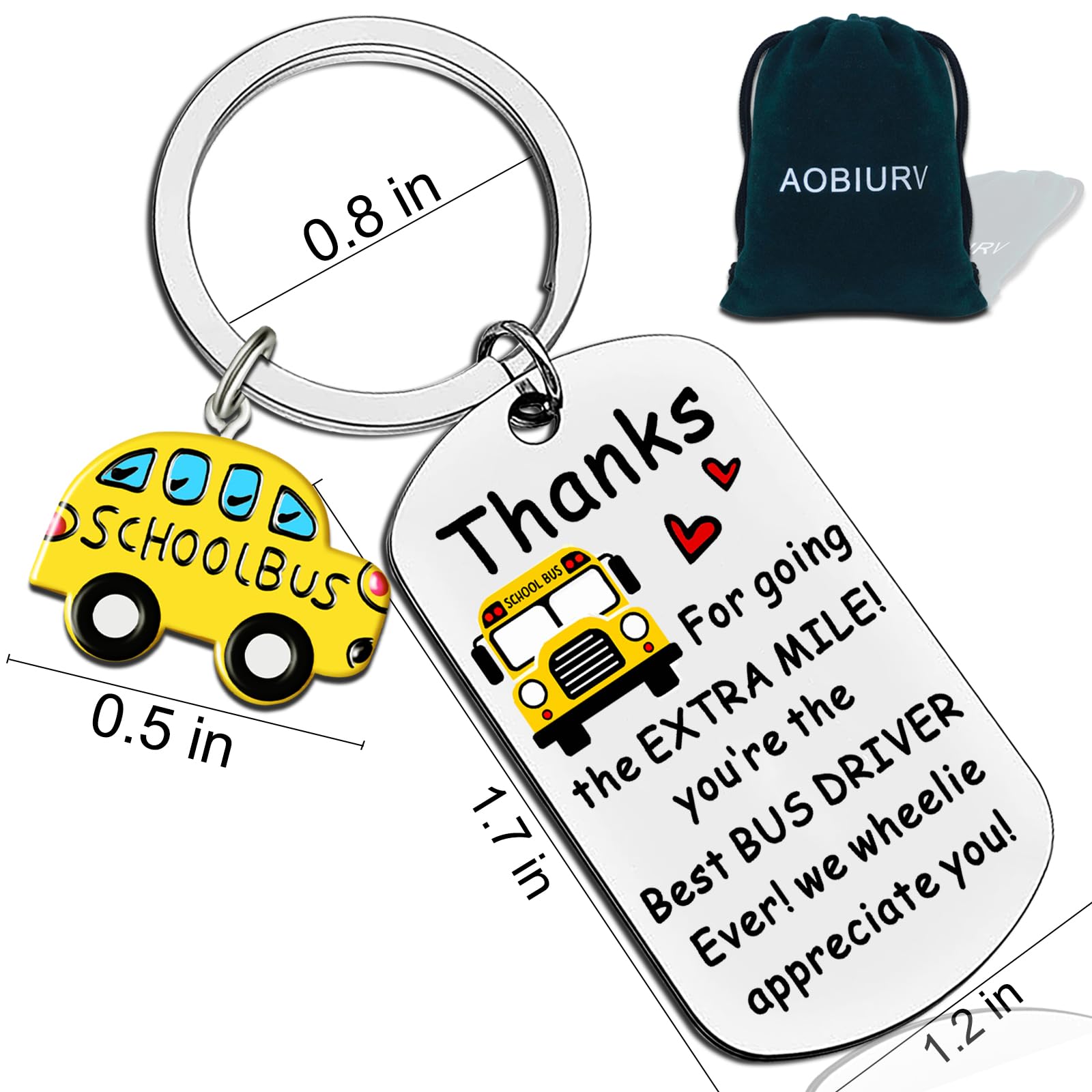 Bus Driver Appreciation Gifts School Bus Driver Appreciation Day Gift Best Buses Drivers Birthday Gifts School Buses Keychain Mothers Day Fathers Day Gift For Retired Mothers Day Keyring Necklace