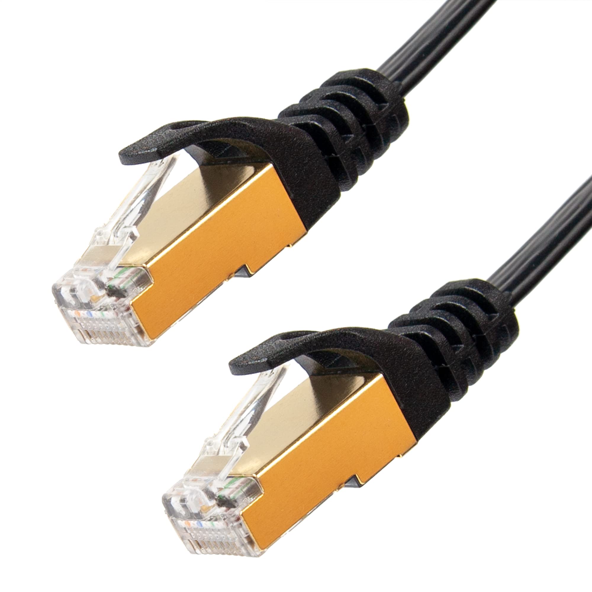 Unitek C1897BK Ethernet yassı kablo Cat.7 5 M | RJ45 altın kaplama fiş |%100 bakır tel | SSTP - çift korumalı bükümlü çift yapı | 10GBaseT ile uyumlu
