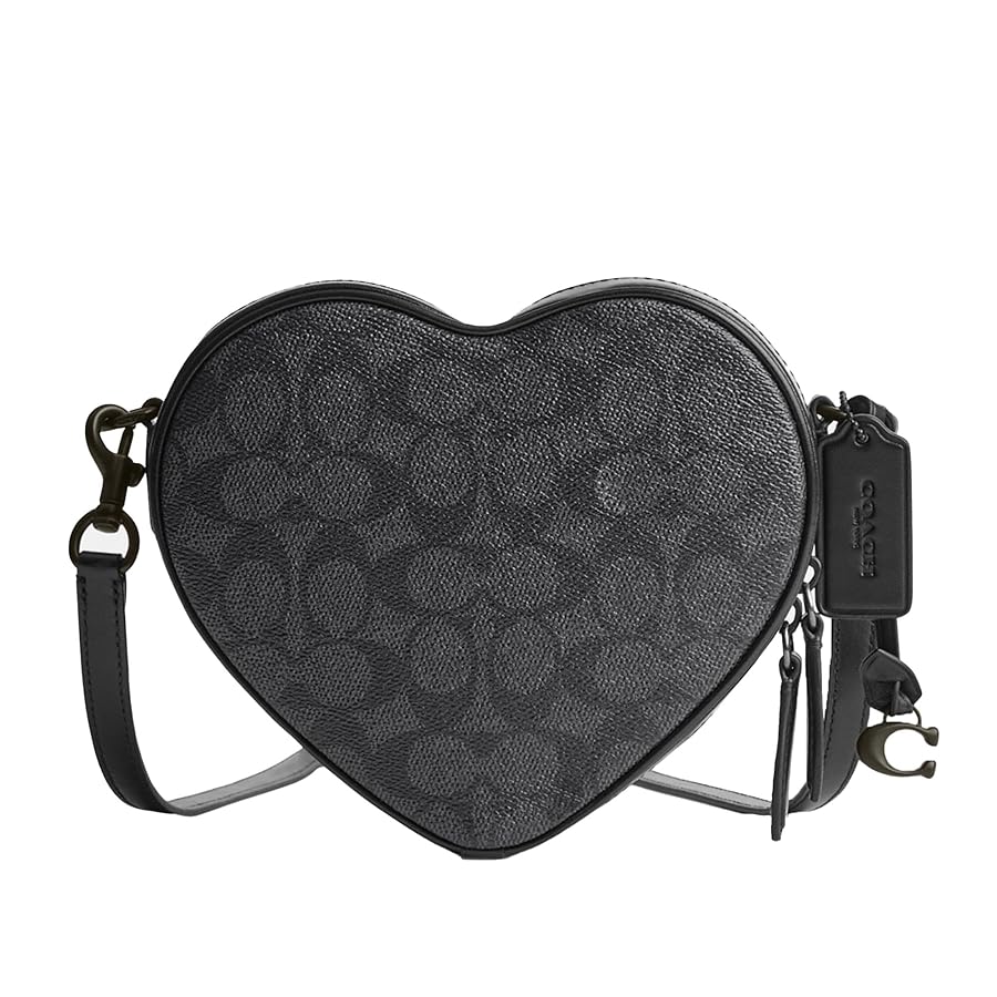COACH ハート型バッグ ブラック Amazon | [コーチ] バッグ ハート クロスボディ キルティング